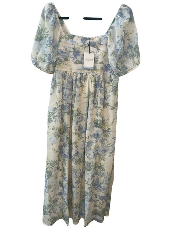 Wallflower Dresses & Skirts - Wallflower Floral Maxi Dress With Puff Sleeves Pristine Watercolor Women's Sz S